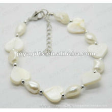 Мода 2012 Joya Белое Сердце Перл Shell Бисером Ножной браслет